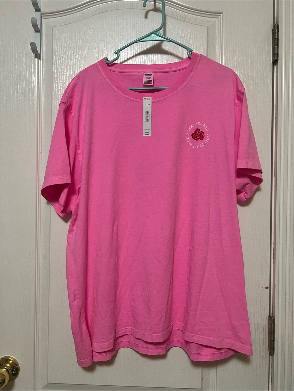 PINK vs Lola Pink Tee with Small Rose Logo